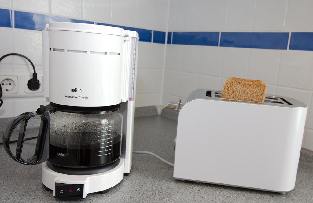 Kaffeemaschine und Toaster